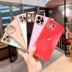 Soft Square Love Heat Phone Case For iPhone 12 11 13 Pro Max Mini X XR XS Max 7